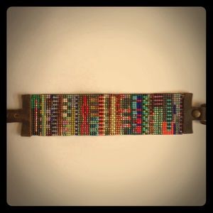 Julie Rofman hand loomed bracelet.